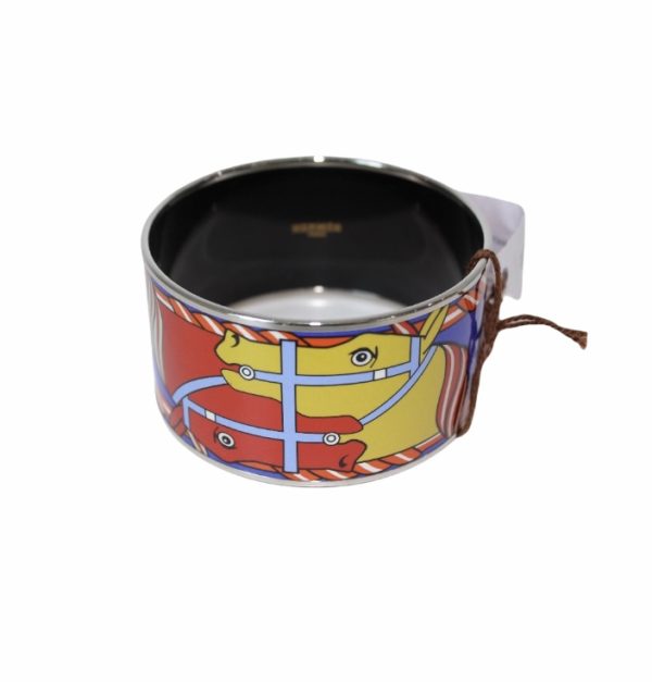 Hermes Quadrige extra wide palladi bangle bracelet
