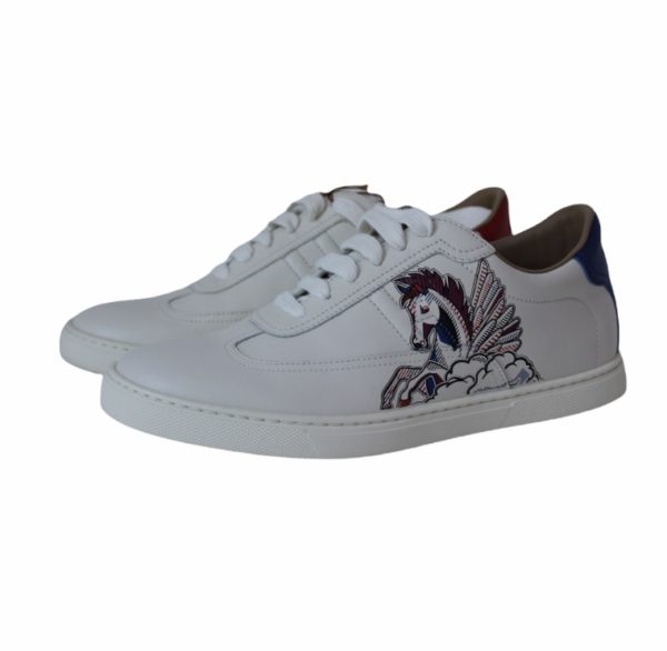 Hermes Quicker pegase pop print top sneaker 38.5 EU
