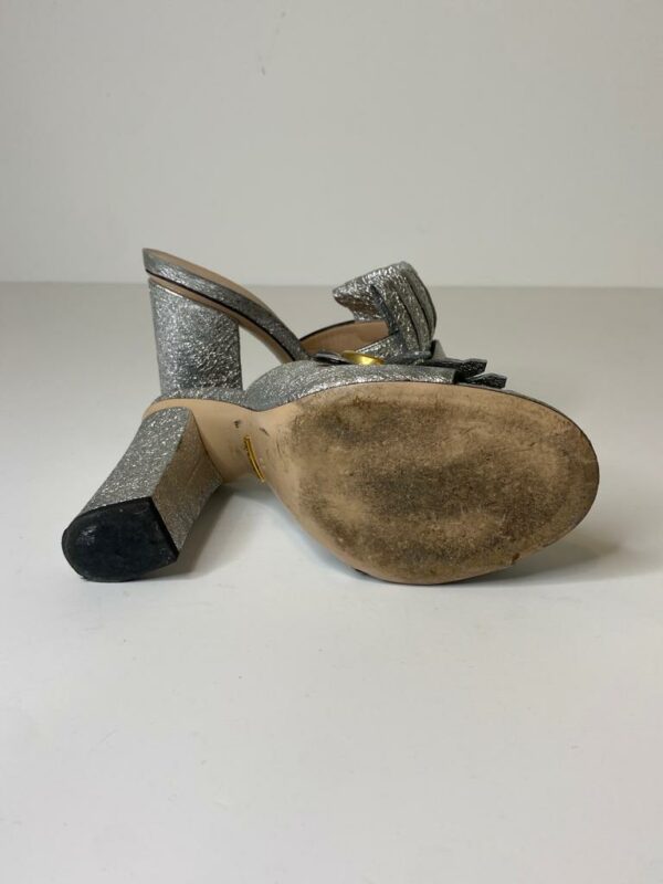 Gucci Marmont Metallic 39 EU Sandals - Image 2