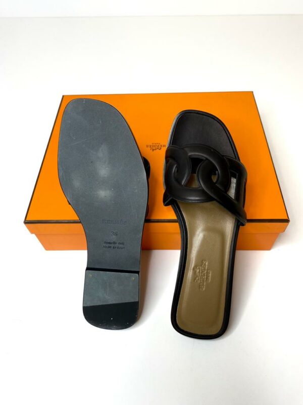 Hermes Aloha Sandal black 36 EU - Image 3