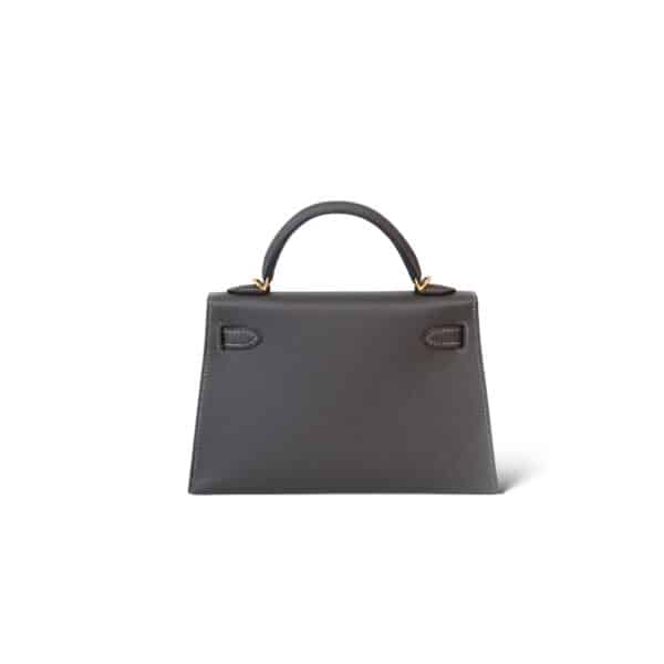 Hermes Mini Kelly Graphite GHW - Image 4
