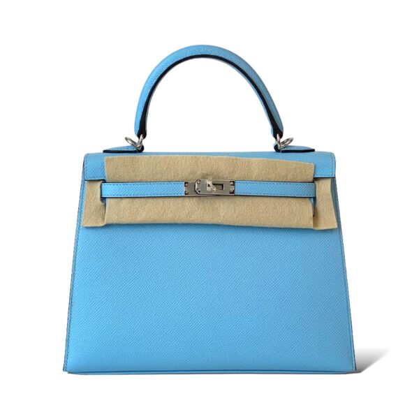 Hermes Kelly 25 Bleu Céleste PHW