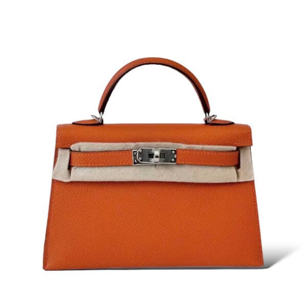 Hermes Kelly Mini Orange PHW