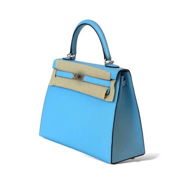 Hermes Kelly 25 Bleu Céleste PHW - Image 2