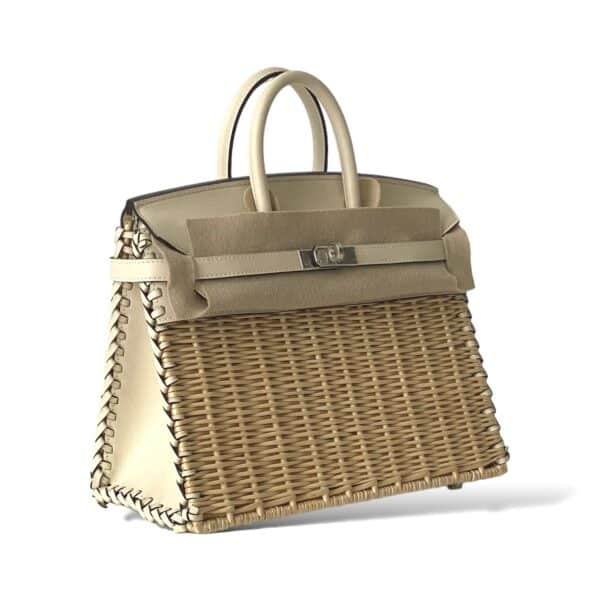 Hermes Birkin 25 Picnic Sellier Swift PHW - Image 2