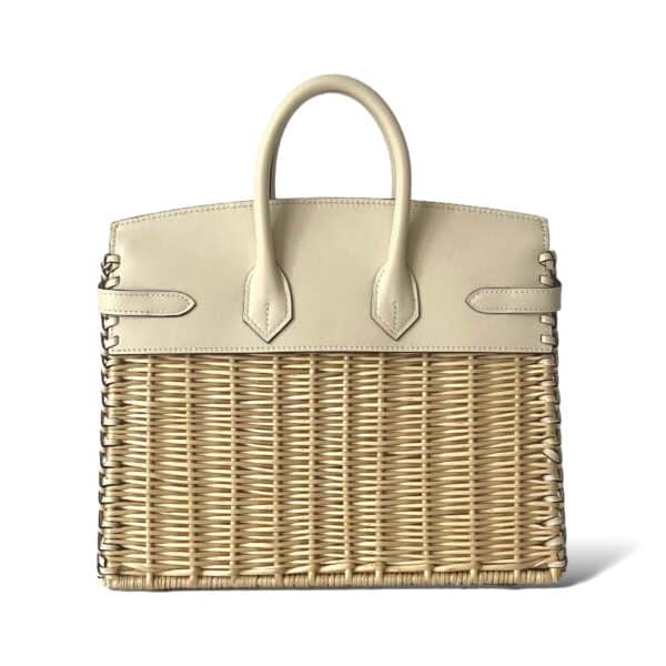 Hermes Birkin 25 Picnic Sellier Swift PHW - Image 5