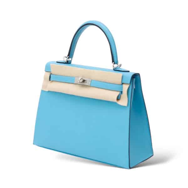 Hermes Kelly 25 Bleu Du Nord PHW - Image 4