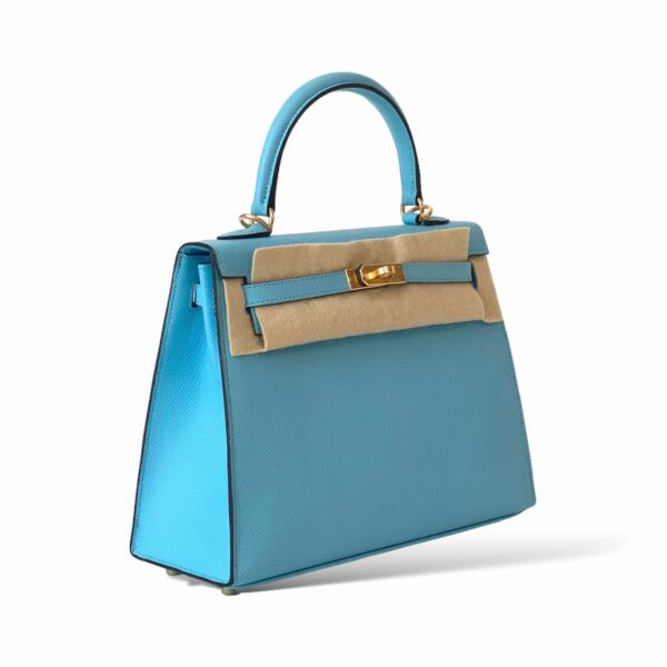 Hermes Kelly 25 Bleu Celeste GHW - Image 2