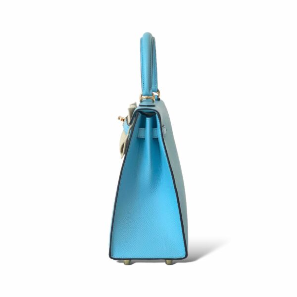 Hermes Kelly 25 Bleu Celeste GHW - Image 4