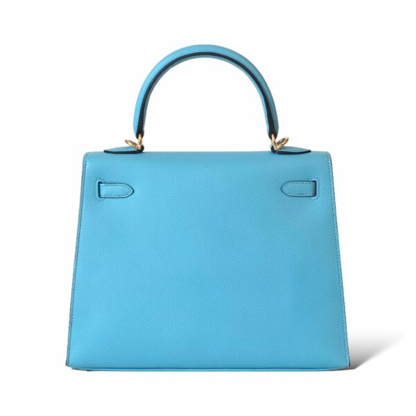 Hermes Kelly 25 Bleu Celeste GHW - Image 5