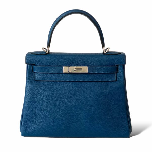 Hermes Kelly 28 Deep Blue PHW