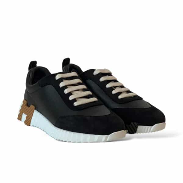 Hermes Bouncing Size 37 EU Sneakers Black, White, Gold