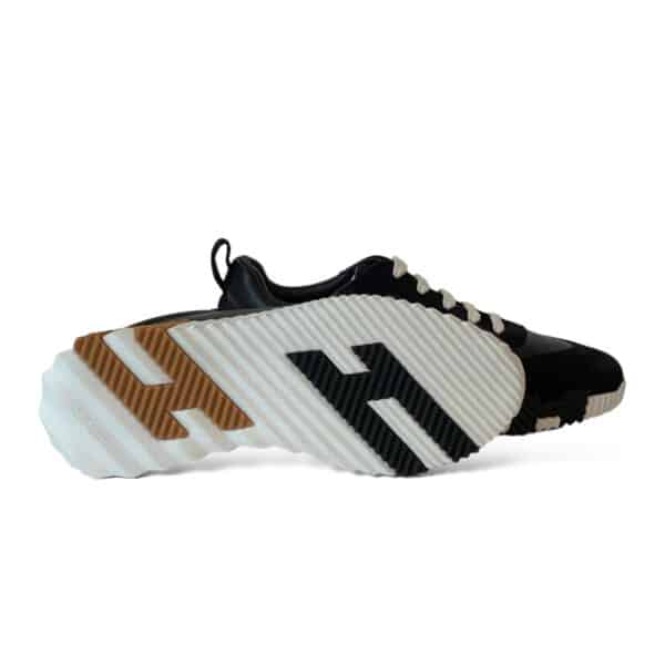 Hermes Bouncing Size 37 EU Sneakers Black, White, Gold - Image 3