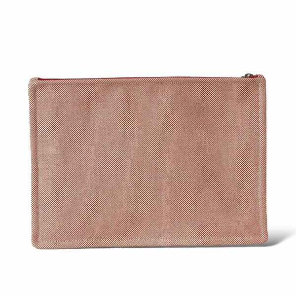 Hermes Flat Brodee H Tissage Vermillon - Image 4