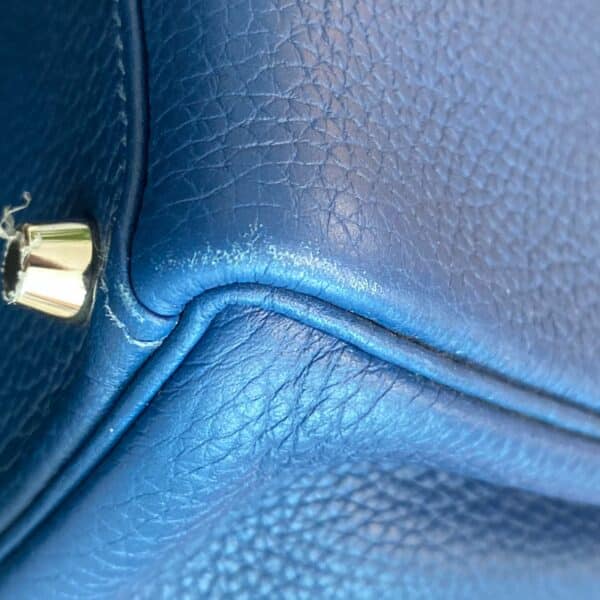 Hermes Kelly 28 Deep Blue PHW - Image 8