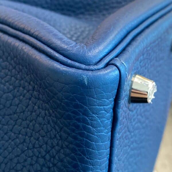 Hermes Kelly 28 Deep Blue PHW - Image 6