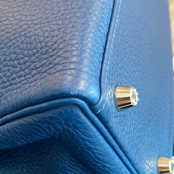 Hermes Kelly 28 Deep Blue PHW - Image 9