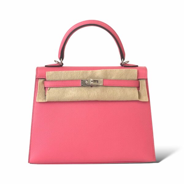 Hermes Kelly 25 Rose Azalee PHW