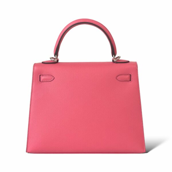 Hermes Kelly 25 Rose Azalee PHW - Image 5
