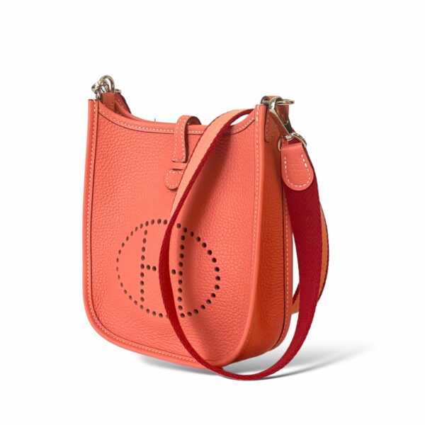 Hermes Mini Evelyne Flamingo PHW - Image 2