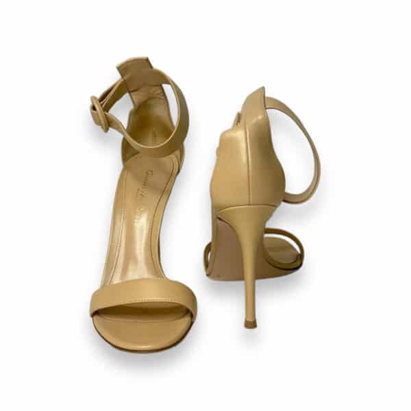 Gianvito Rossi Open Toe High Heels Sandals Beige 35.5 EU - Image 2