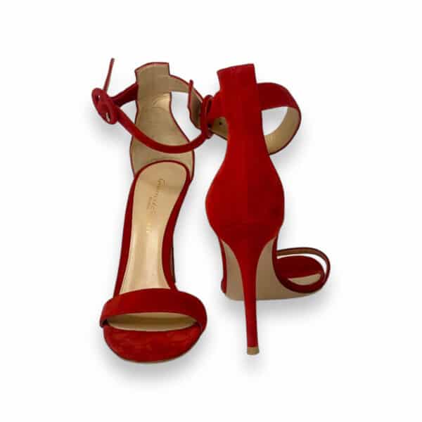 Gianvito Rossi Open Toe High Heels Sandals Red 36 EU - Image 2