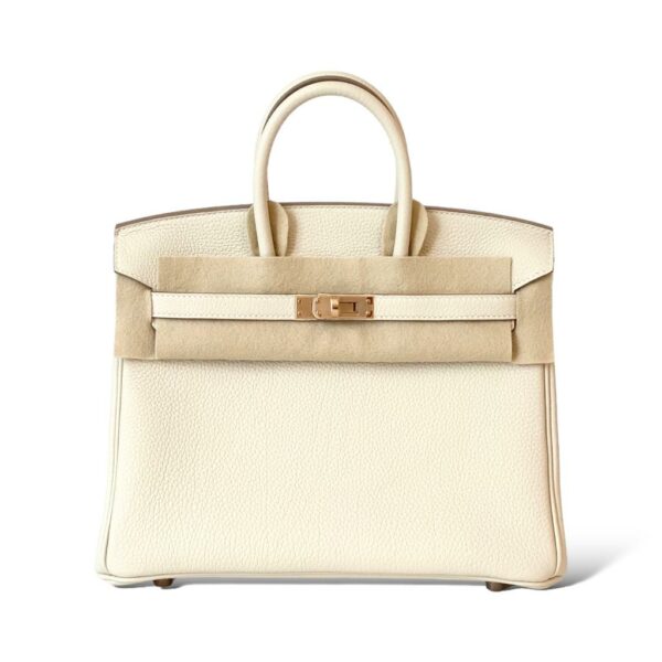 Hermes Birkin 25 Craie Togo RGHW