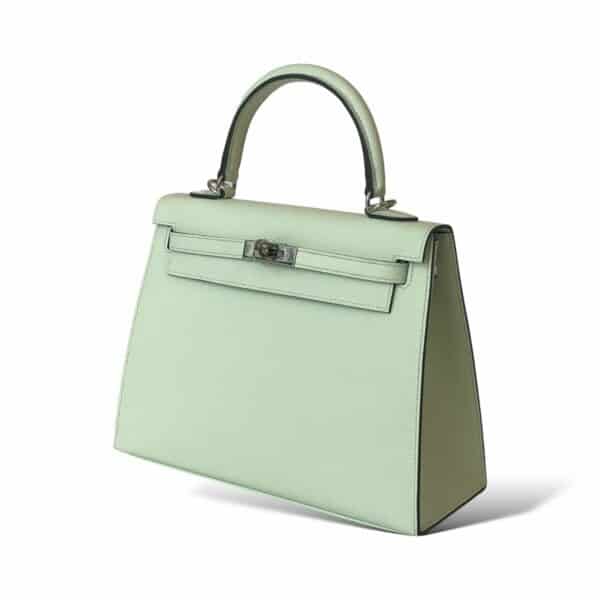 Hermes Kelly 25 Vert Fizz PHW - Image 3
