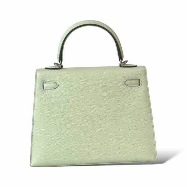 Hermes Kelly 25 Vert Fizz PHW - Image 4