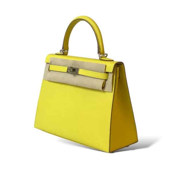 Hermes Kelly 25 Lime PHW - Image 3