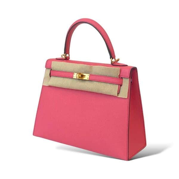 Hermes Kelly 25 Rose Azalee GHW - Image 3