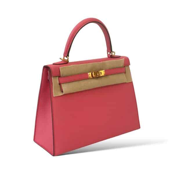 Hermes Kelly 25 Rose Azalee GHW - Image 2