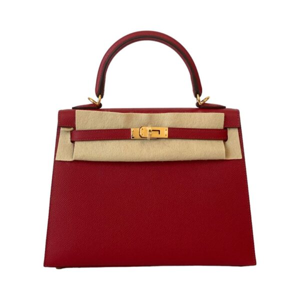 Hermes Kelly 25 Rouge Piment GHW