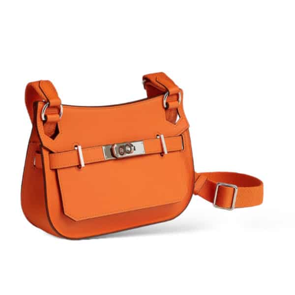 Hermes Mini Jypsiere Orange PHW - Image 2