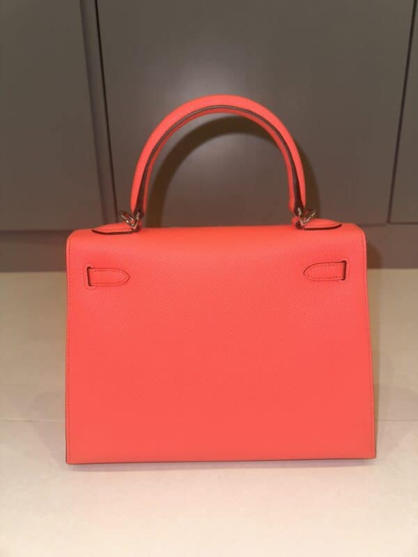Hermes Kelly 25 Rose Texas PHW - Image 5
