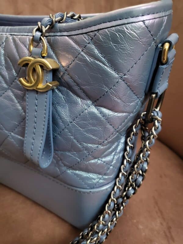 Chanel Gabrielle Blue Medium Bag - Image 9