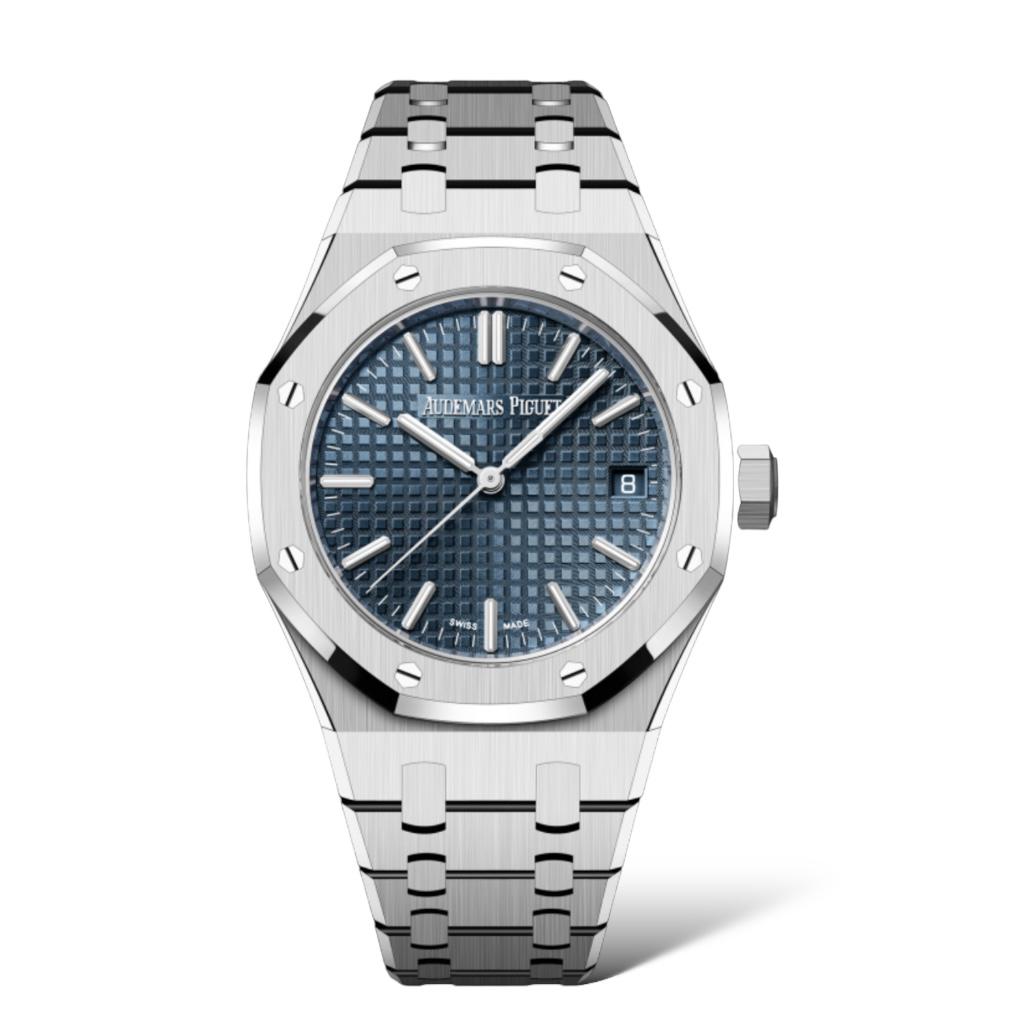 Audemars Piguet Royal Oak 37mm Self-Winding 15550ST.OO.1356ST.06 ''Bleu Nuit, Nuage 50" Tapisserie dial