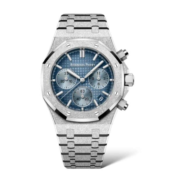 Audemars Piguet Selfwinding 41mm Frosted 26240BC.GG.1324BC.02 Smoked Blue Dial Special Edition Flyback