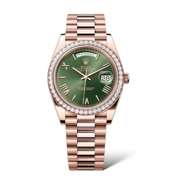Rolex Oyster Perpetual Day-Date 40mm Olive Green Dial 228345RBR