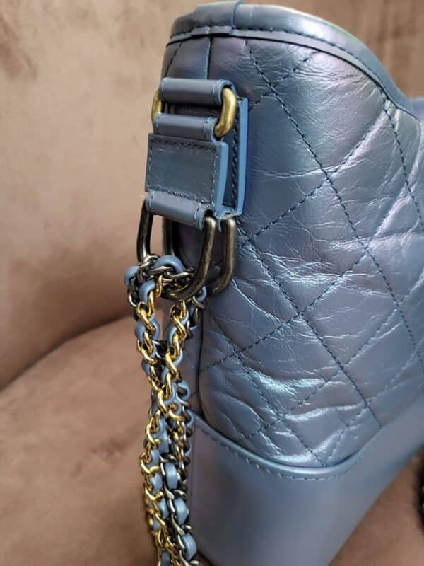 Chanel Gabrielle Blue Medium Bag - Image 10