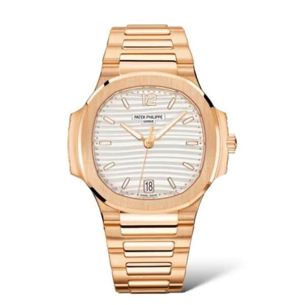 Patek Philippe Nautilus 35.2mm 7118/1R Rose Gold Silvery Opaline