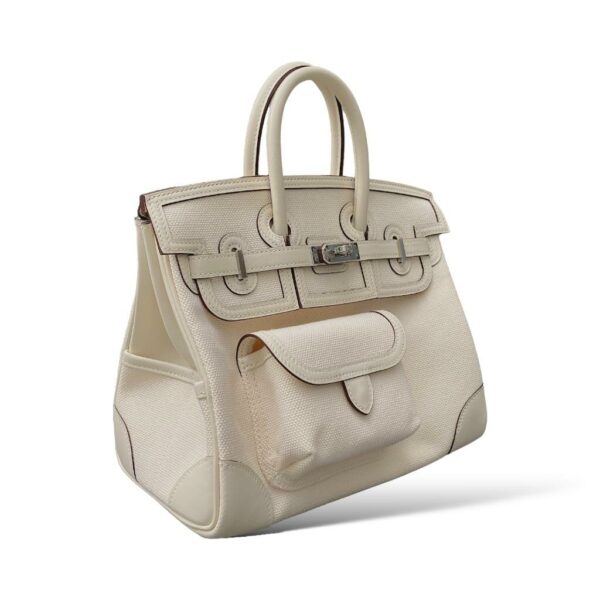 Hermes Birkin 25 Cargo Ecru/Nata PHW - Image 6