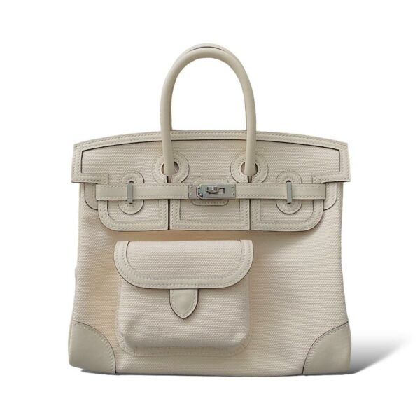 Hermes Birkin 25 Cargo Ecru/Nata PHW - Image 2