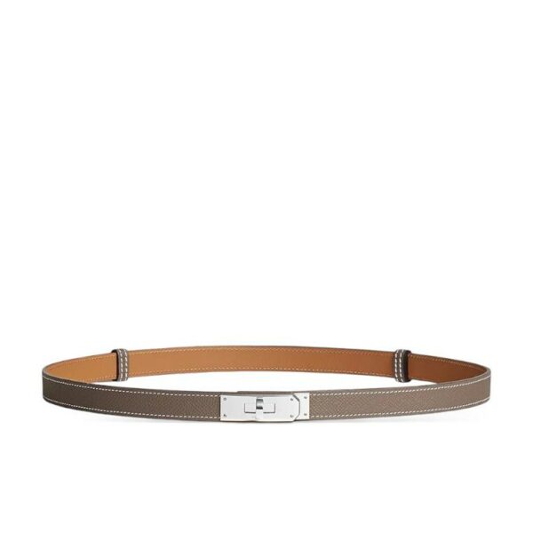 Hermes Kelly Belt Etoupe PHW