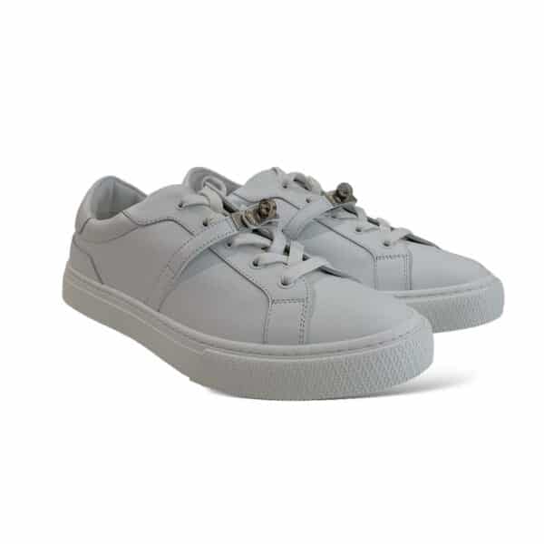 Hermes 41 EU Day White Sneakers PHW