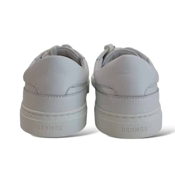 Hermes 41 EU Day White Sneakers PHW - Image 2