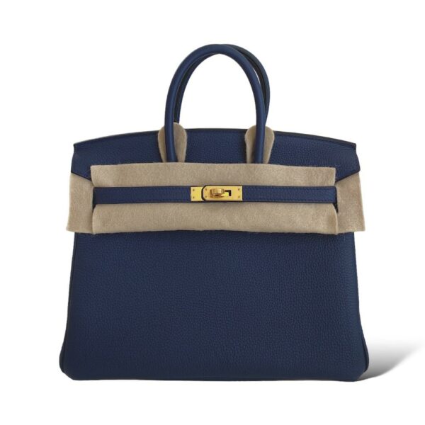 Hermes Birkin 25 Navy Blue Togo GHW