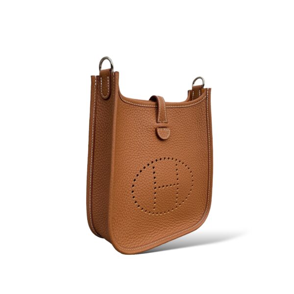 Hermes Mini Evelyne Gold Clemence PHW - Image 2