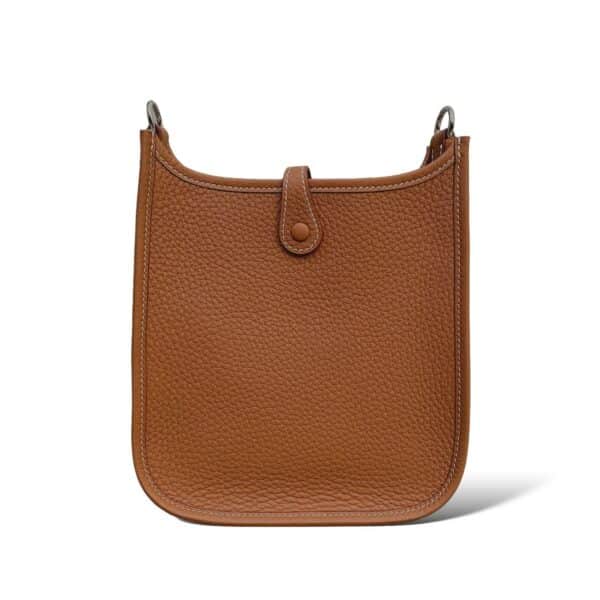 Hermes Mini Evelyne Gold Clemence PHW - Image 3