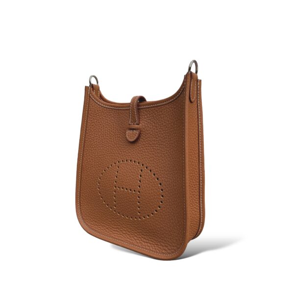 Hermes Mini Evelyne Gold Clemence PHW - Image 4